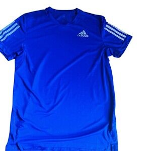 adidas Own The Run T-Shirt Mens Small Blue AEROREADY Running Training
